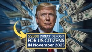 $2,000 Direct Deposit For U.S. Citizens in November 2025 – Eligibility & Payment Details